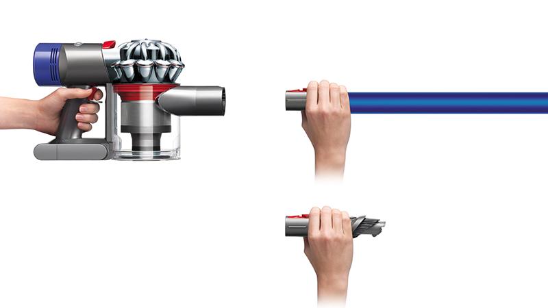 Dyson V7 HEPA vacuum cleaner quickly transforms to a handheld
